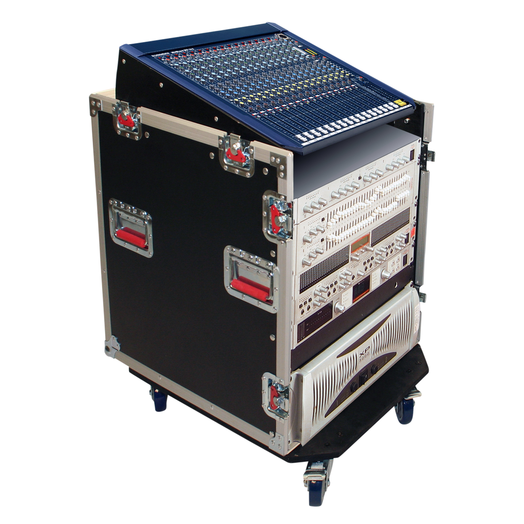 12U Top, 12U Side Audio Road Console Rack
