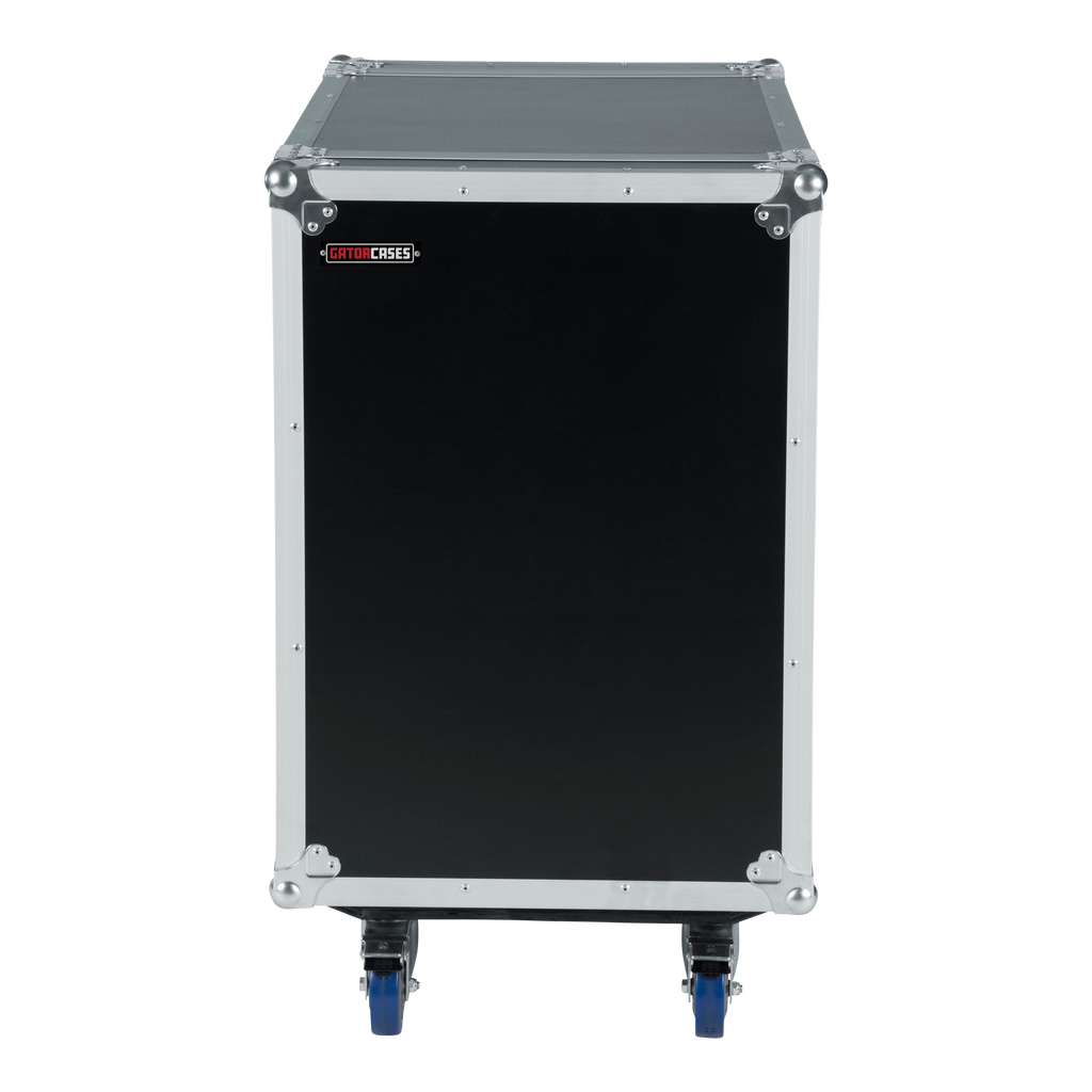 12U, 24" Deep Audio Road Rack Case w/ Casters