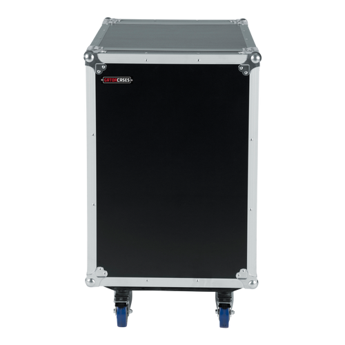 12U, 24" Deep Audio Road Rack Case w/ Casters