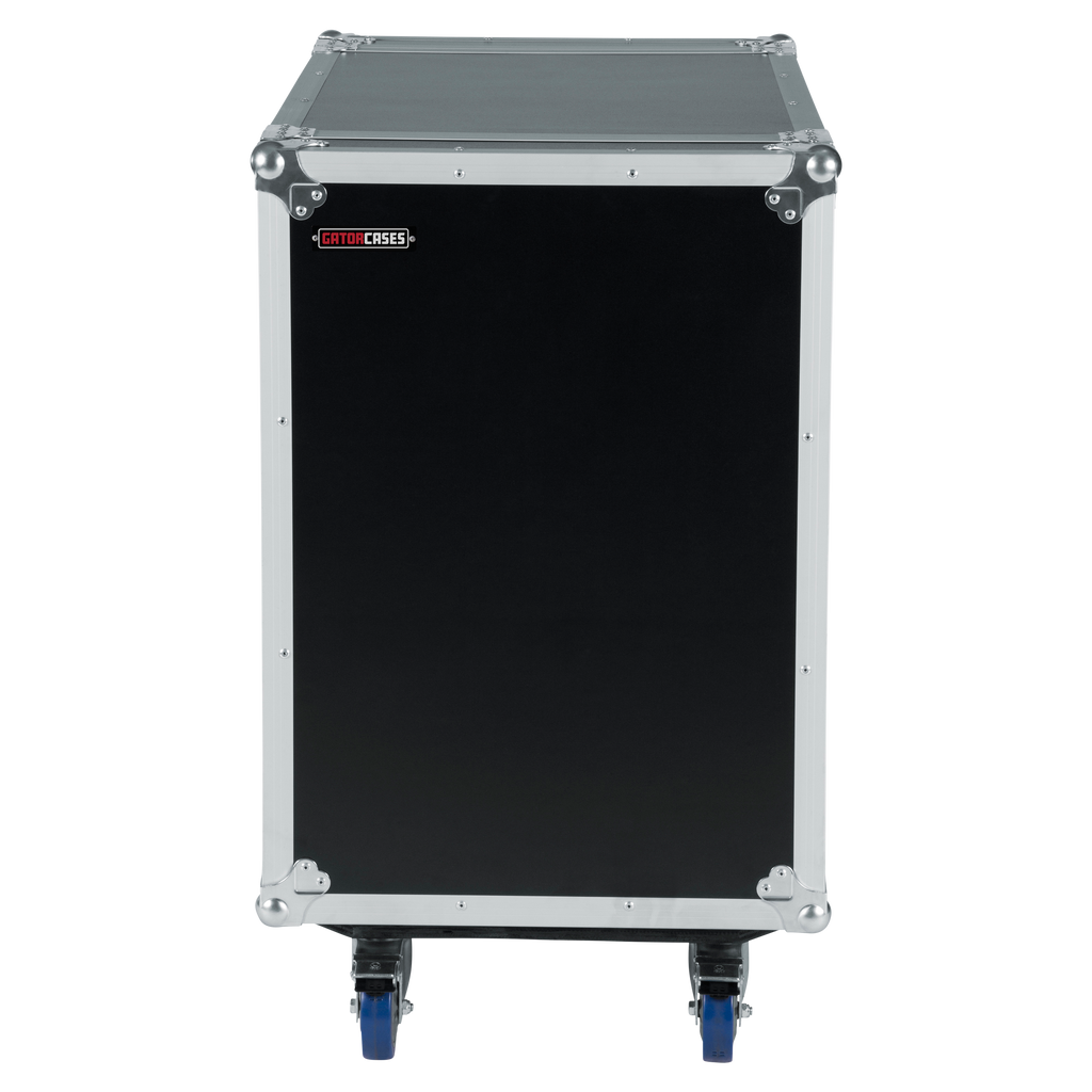 12U, 24" Deep Audio Road Rack Case w/ Casters