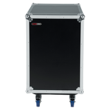 12U, 24" Deep Audio Road Rack Case w/ Casters