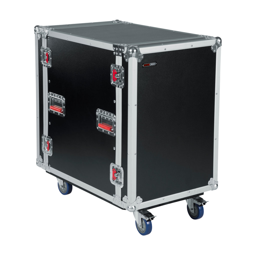 12U, 24" Deep Audio Road Rack Case w/ Casters