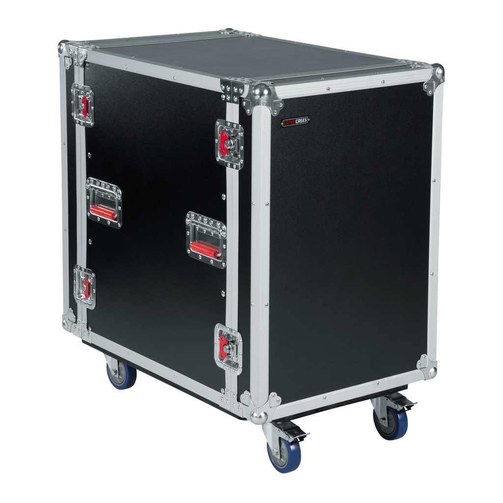 12U, 24" Deep Audio Road Rack Case w/ Casters