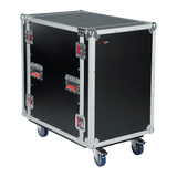 12U, 24" Deep Audio Road Rack Case w/ Casters