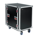 12U, 24" Deep Audio Road Rack Case w/ Casters