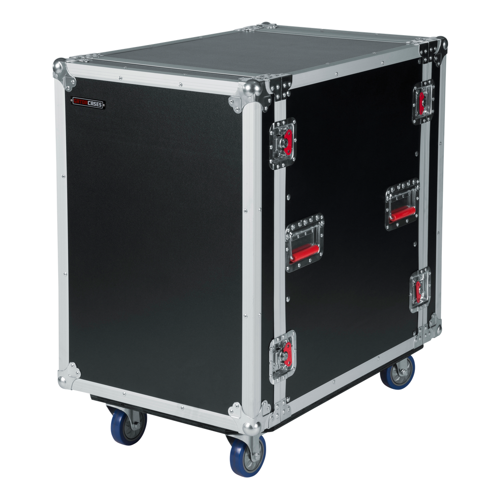 12U, 24" Deep Audio Road Rack Case w/ Casters