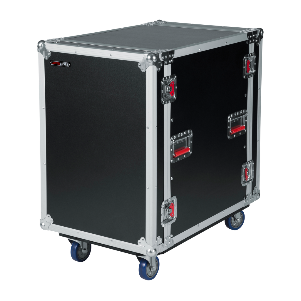 12U, 24" Deep Audio Road Rack Case w/ Casters
