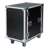12U, 24" Deep Audio Road Rack Case w/ Casters