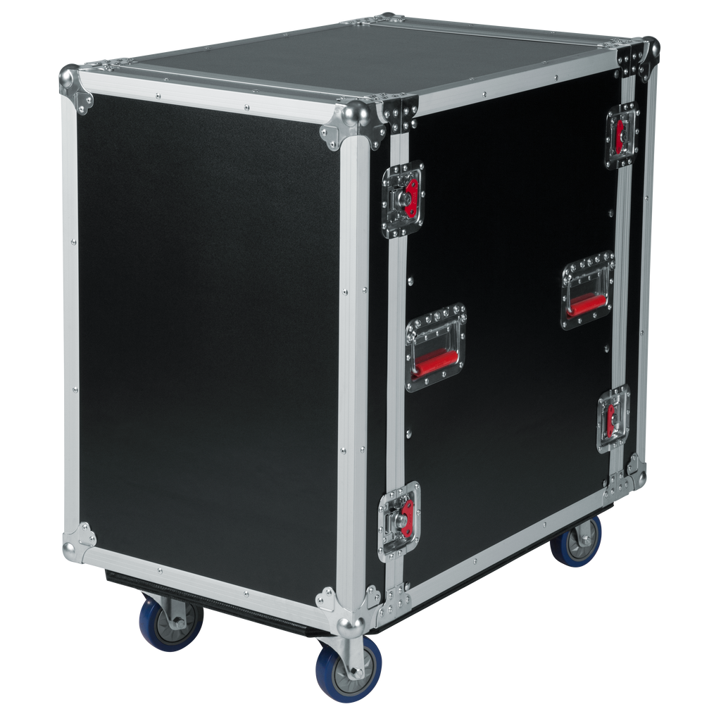 12U, 24" Deep Audio Road Rack Case w/ Casters