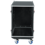 12U, 24" Deep Audio Road Rack Case w/ Casters