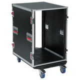 12U, 24" Deep Audio Road Rack Case w/ Casters
