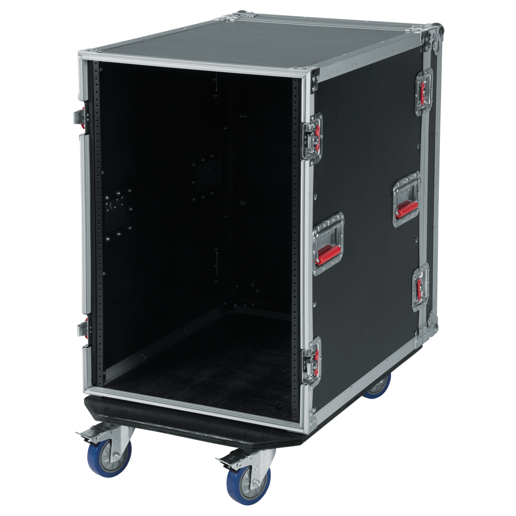 12U, 24" Deep Audio Road Rack Case w/ Casters