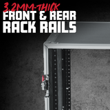 16U, 24" Deep Audio Road Rack Case w/ Casters