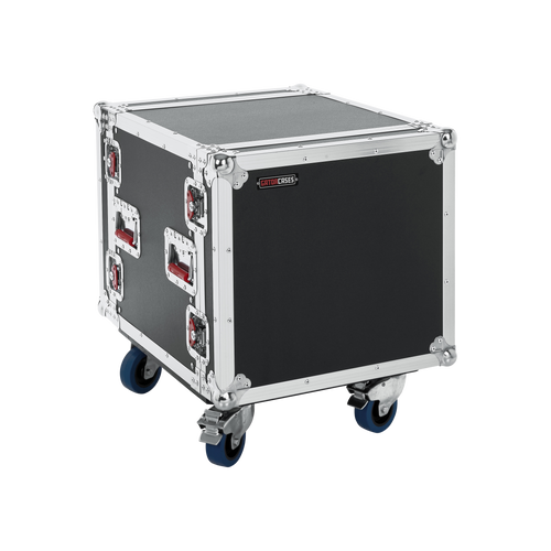 10U, Standard Audio Road Rack w/ Casters