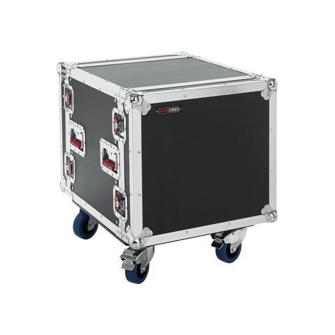 10U, Standard Audio Road Rack w/ Casters