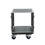 10U, Standard Audio Road Rack w/ Casters