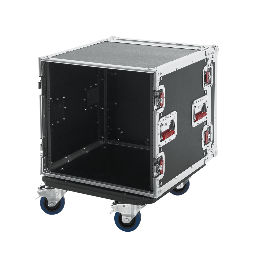 10U, Standard Audio Road Rack w/ Casters