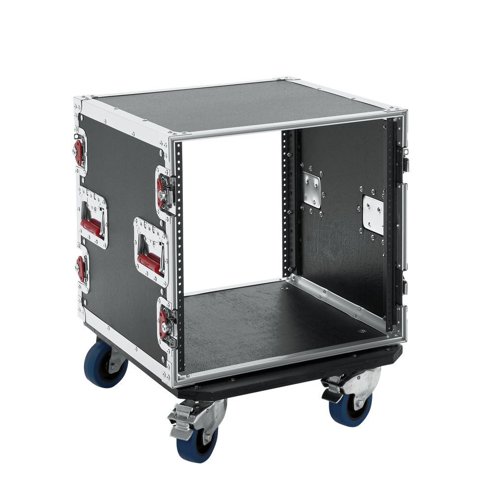10U, Standard Audio Road Rack w/ Casters