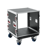 10U, Standard Audio Road Rack w/ Casters