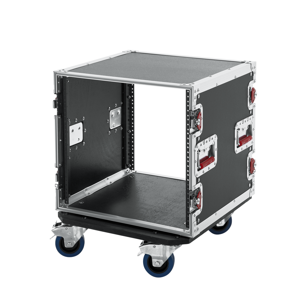 10U, Standard Audio Road Rack w/ Casters