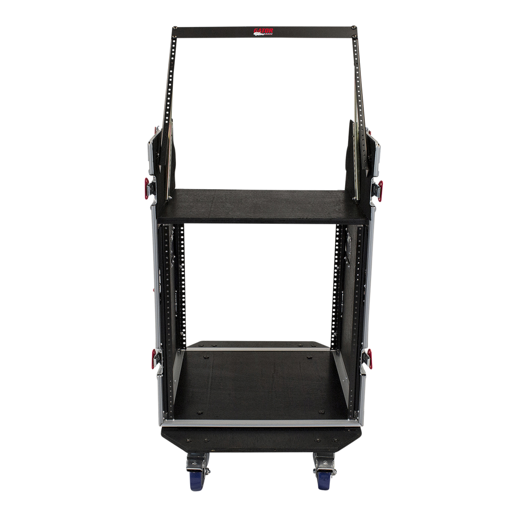 10U Top, 12U Side Audio Road Rack Case