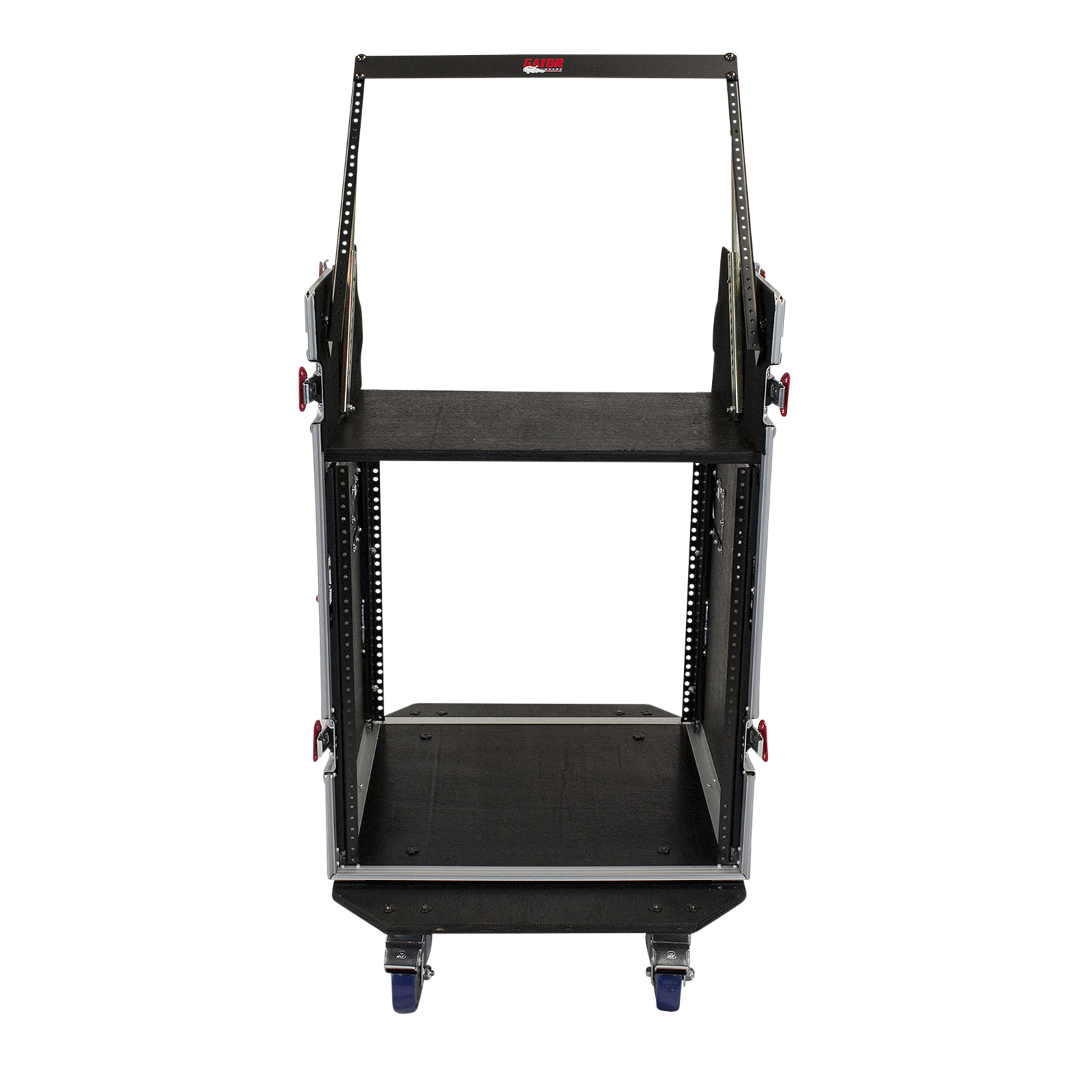 10U Top, 12U Side Audio Road Rack Case