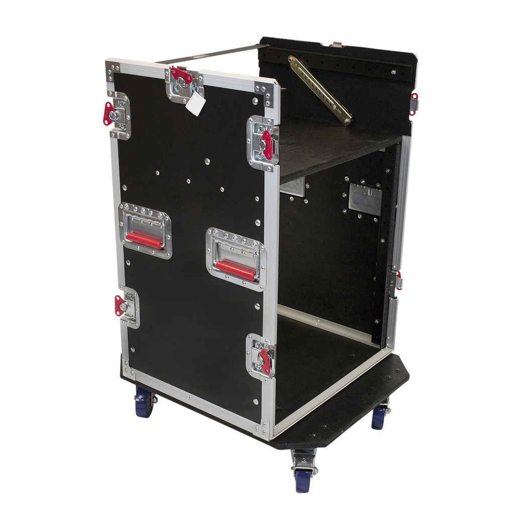 10U Top, 12U Side Audio Road Rack Case