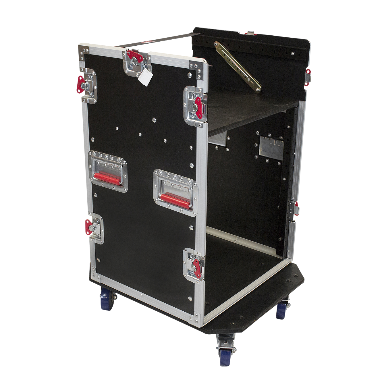 10U Top, 12U Side Audio Road Rack Case