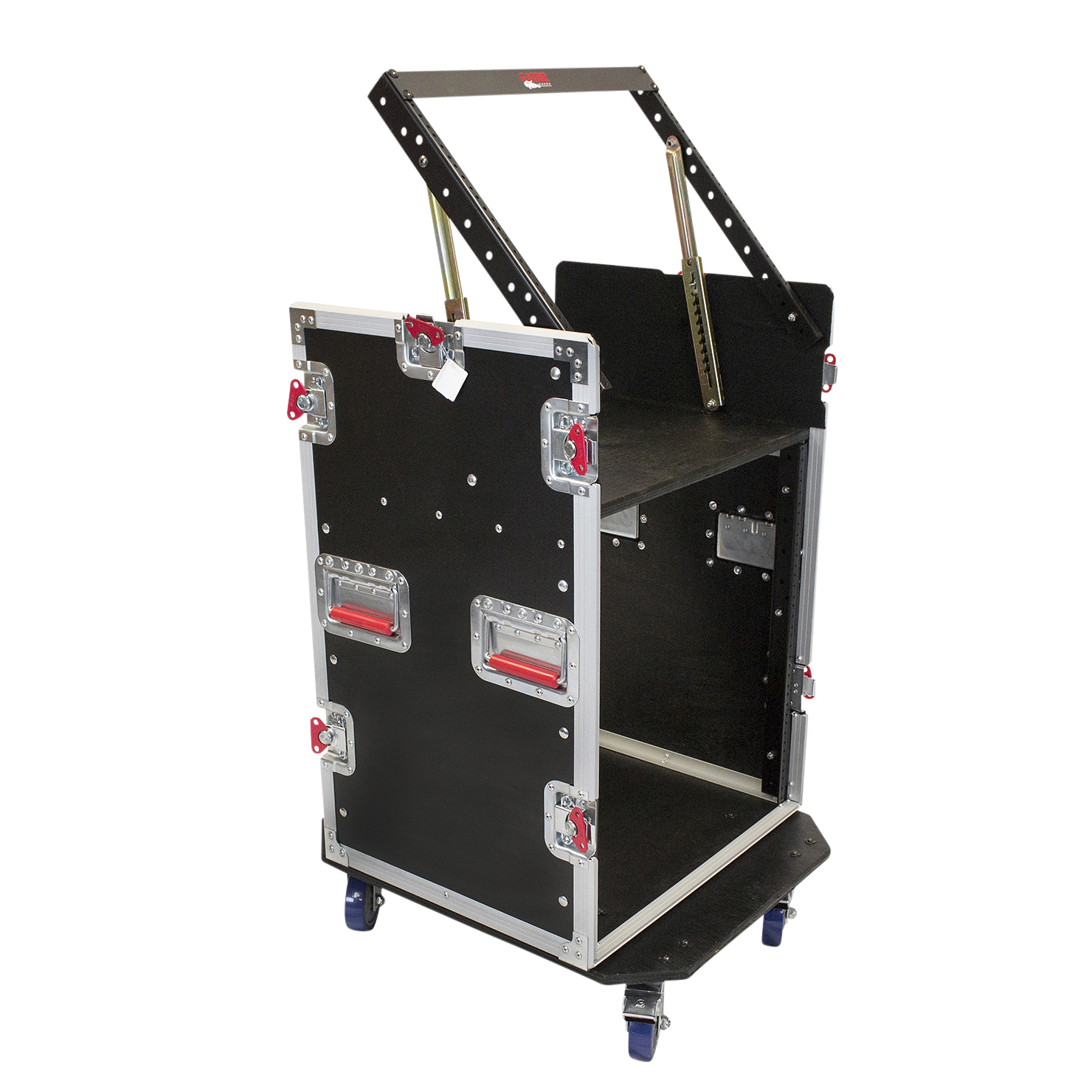 10U Top, 12U Side Audio Road Rack Case