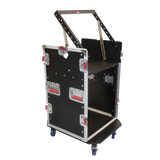 10U Top, 12U Side Audio Road Rack Case
