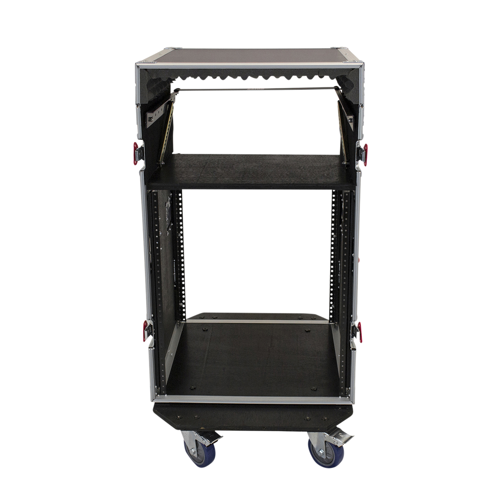 10U Top, 12U Side Audio Road Rack Case