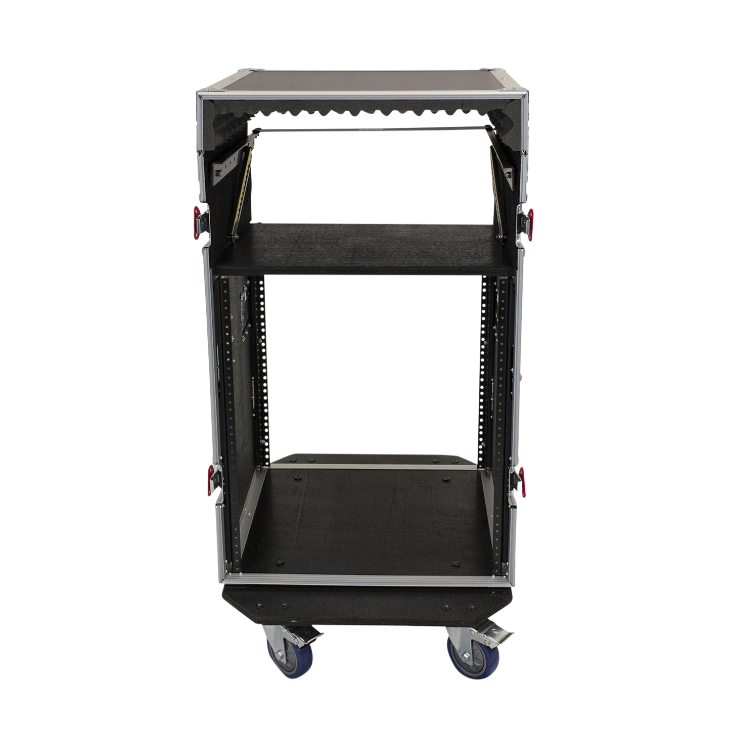 10U Top, 12U Side Audio Road Rack Case