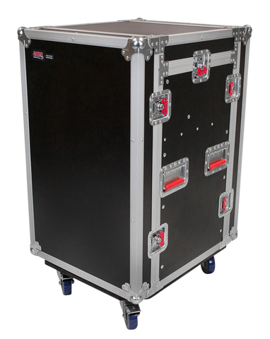 10U Top, 12U Side Audio Road Rack Case