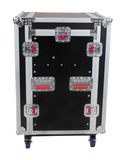 10U Top, 12U Side Audio Road Rack Case