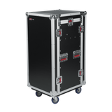 10U Top, 16U Side Audio Road Rack Case