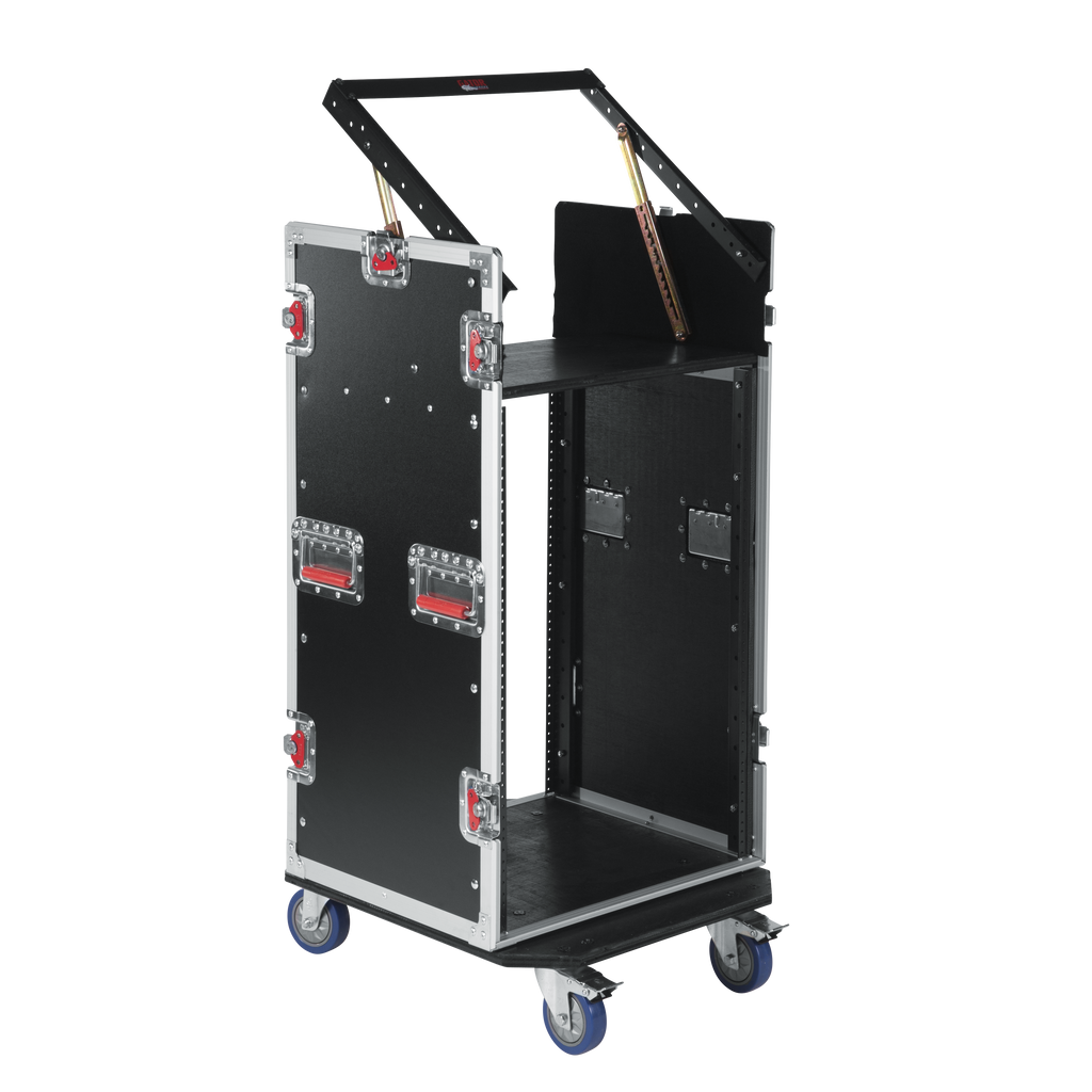 10U Top, 16U Side Audio Road Rack Case