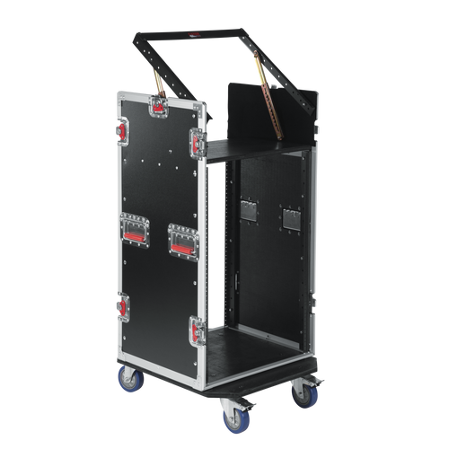 10U Top, 16U Side Audio Road Rack Case