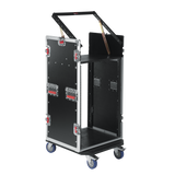 10U Top, 16U Side Audio Road Rack Case
