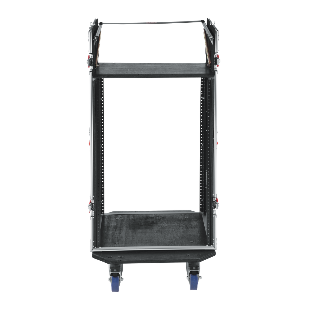 10U Top, 16U Side Audio Road Rack Case