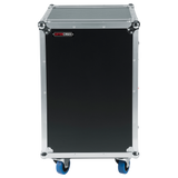 16U, Standard Audio Road Rack Case w/ Casters