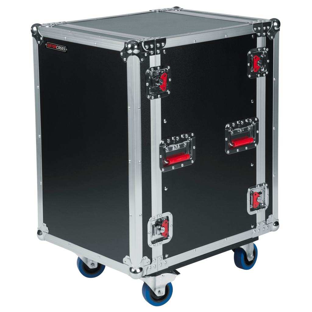 16U, Standard Audio Road Rack Case w/ Casters