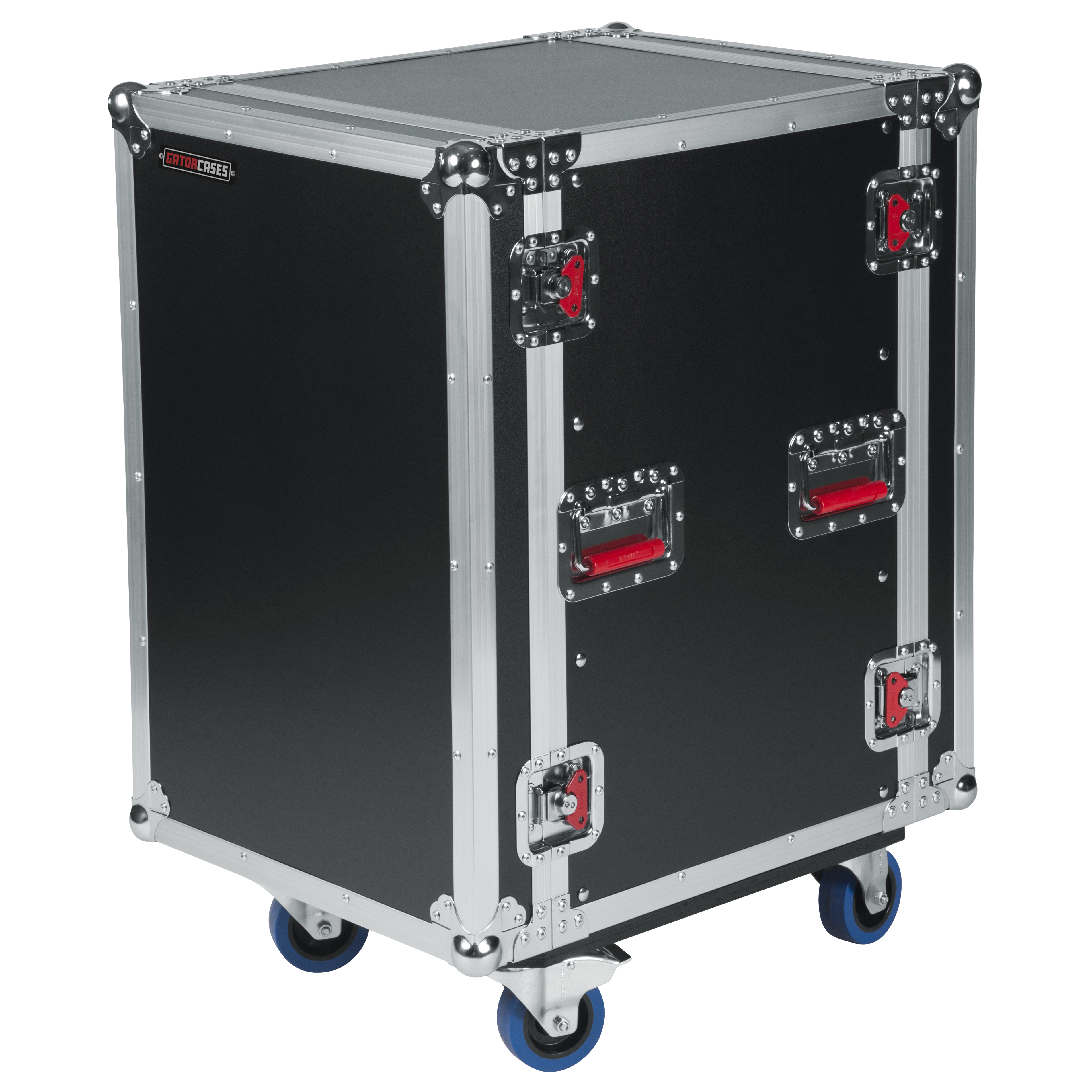 16U, Standard Audio Road Rack Case w/ Casters