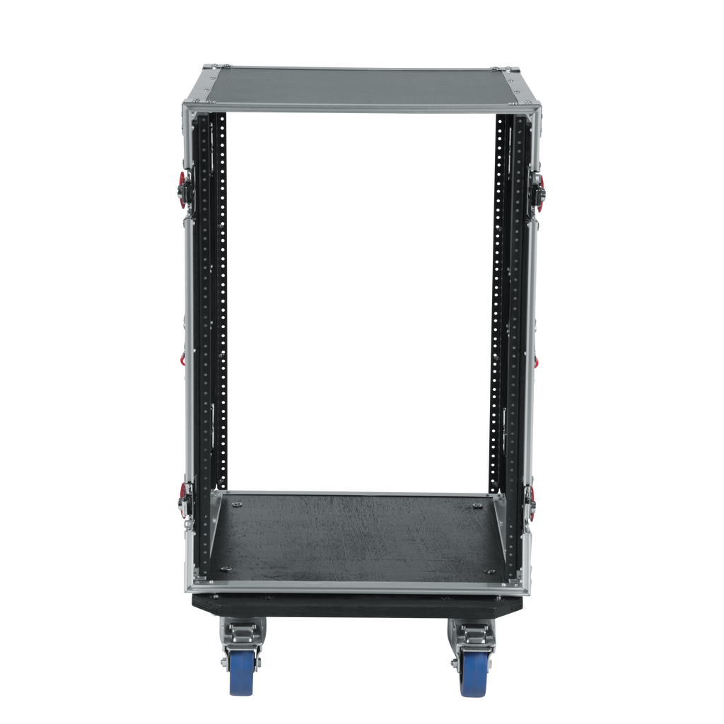 16U, Standard Audio Road Rack Case w/ Casters