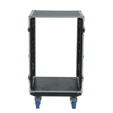 16U, Standard Audio Road Rack Case w/ Casters