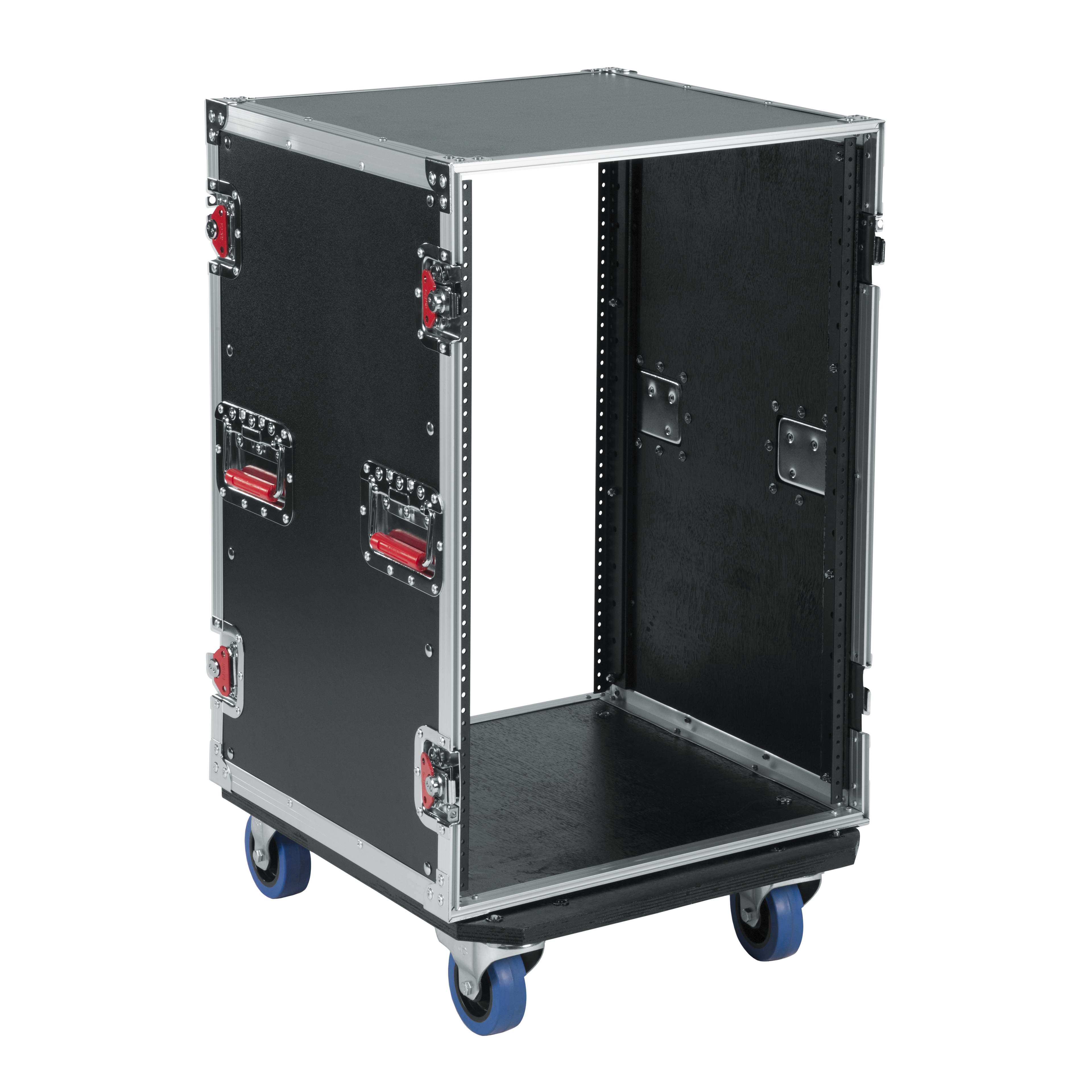 16U, Standard Audio Road Rack Case w/ Casters