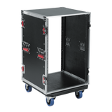 16U, Standard Audio Road Rack Case w/ Casters