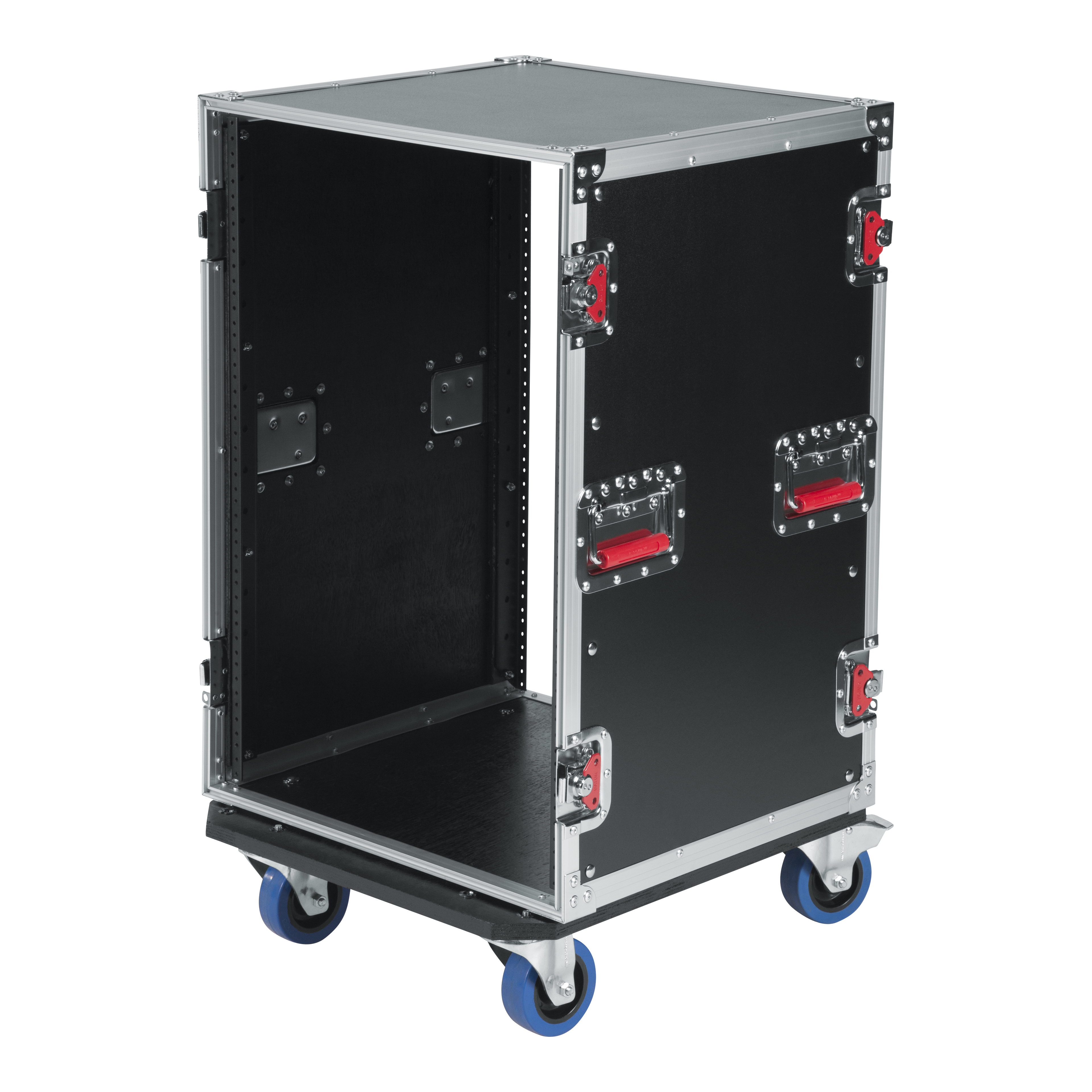 16U, Standard Audio Road Rack Case w/ Casters