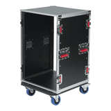 16U, Standard Audio Road Rack Case w/ Casters
