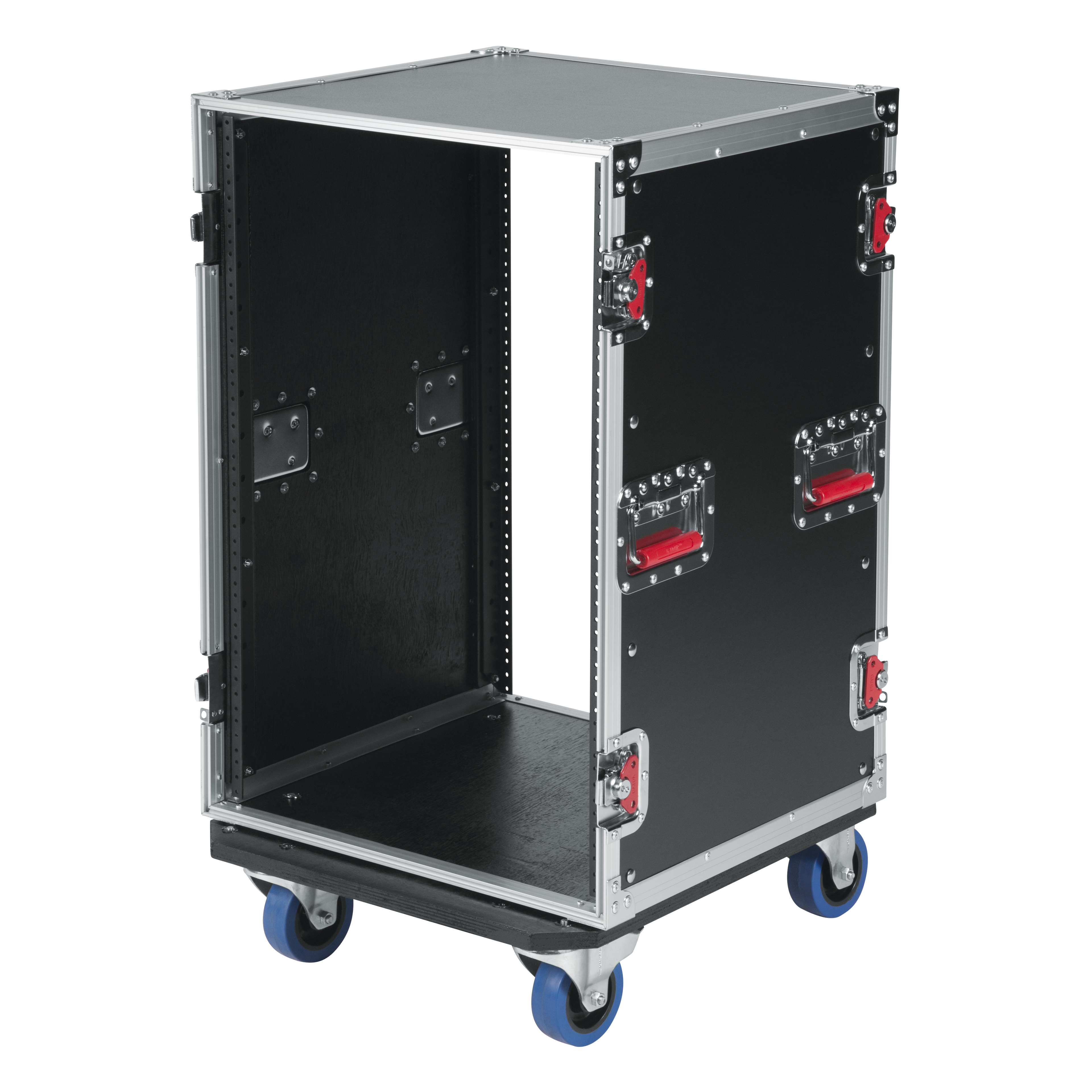 16U, Standard Audio Road Rack Case w/ Casters
