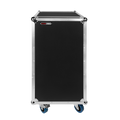 ATA Wood Flight Rack Case; 20U; 17" Deep; Casters